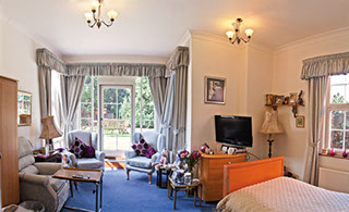 picture of a royal ground floor room with view over gardens